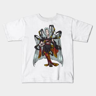 Spider Yokai Jorōgumo Playing Shamisen MONSTER GIRLS Series I Kids T-Shirt